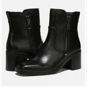 Naturalizer Emmy ankle boot black leather, size 7M